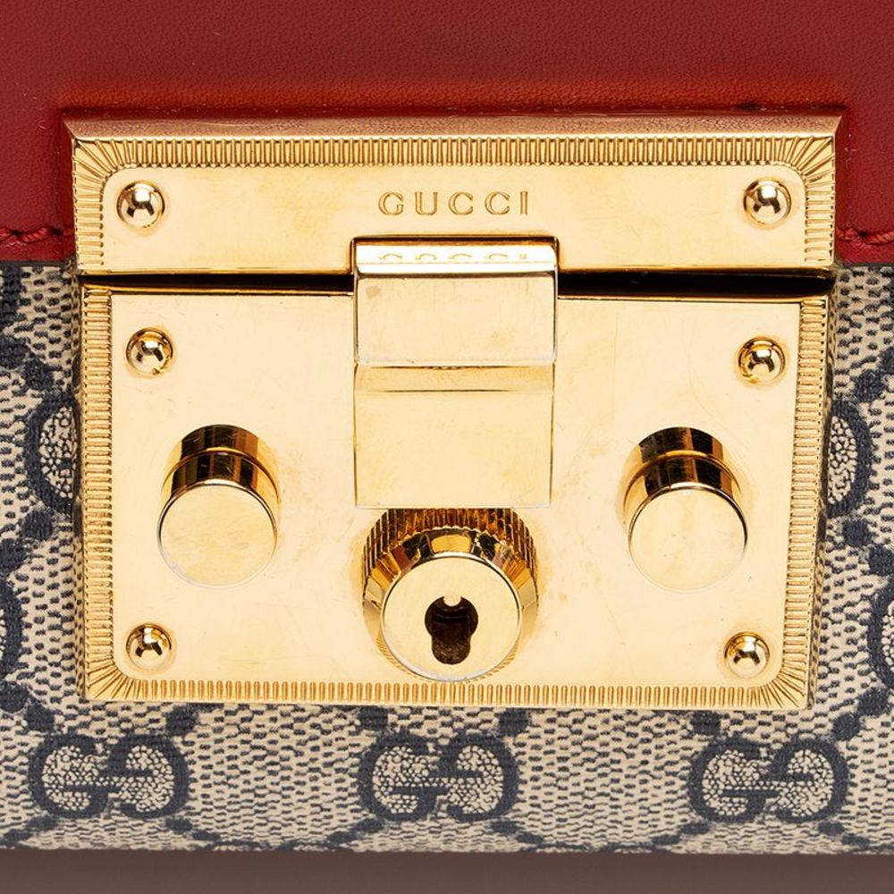 Gucci GG Supreme Small Padlock Shoulder Bag - Picture 9 of 15
